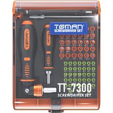 Trusa de surubelnite Toman TT-7300 - 73 piese - receptoare.ro