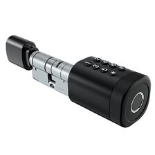Butuc incuietoare smart Amiko Negru cu Bluetooth, amprente digitale, carduri RFID & chei mecanice