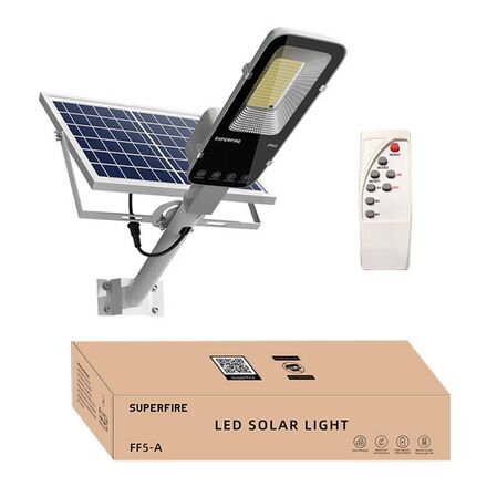 Lampa solara stradala Superfire FF5-D, LED 486W, 1400lm, 20000mAh - receptoare.ro